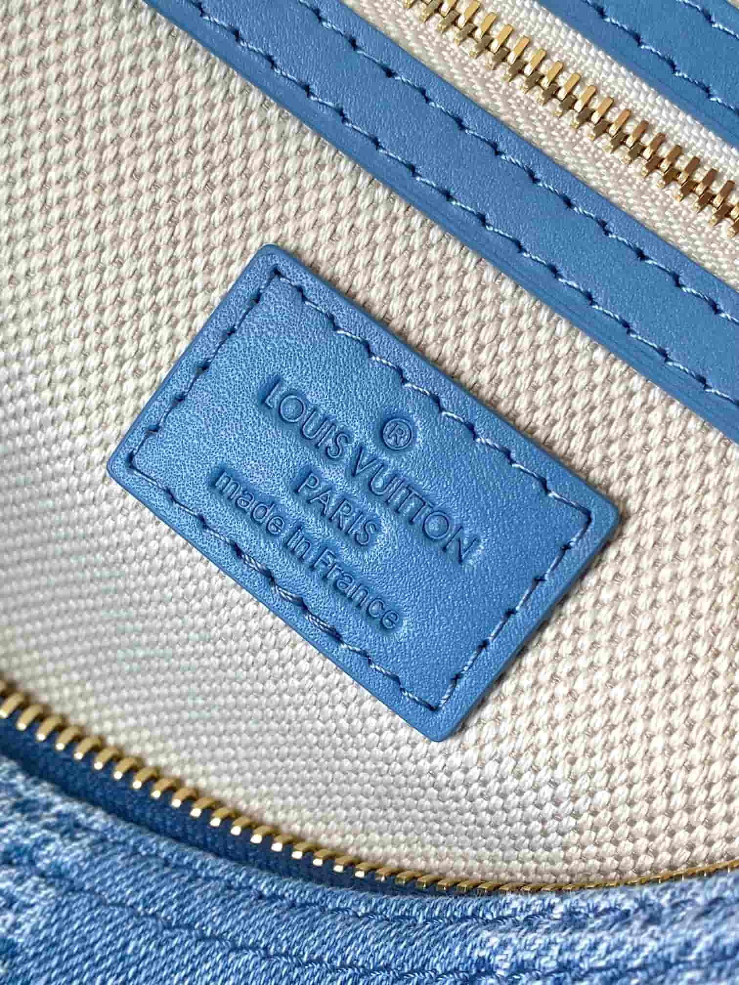 Louis Vuitton Vagabond Hobo Denim Blue Damier Denim 3D cotton canvas N00202 TOP