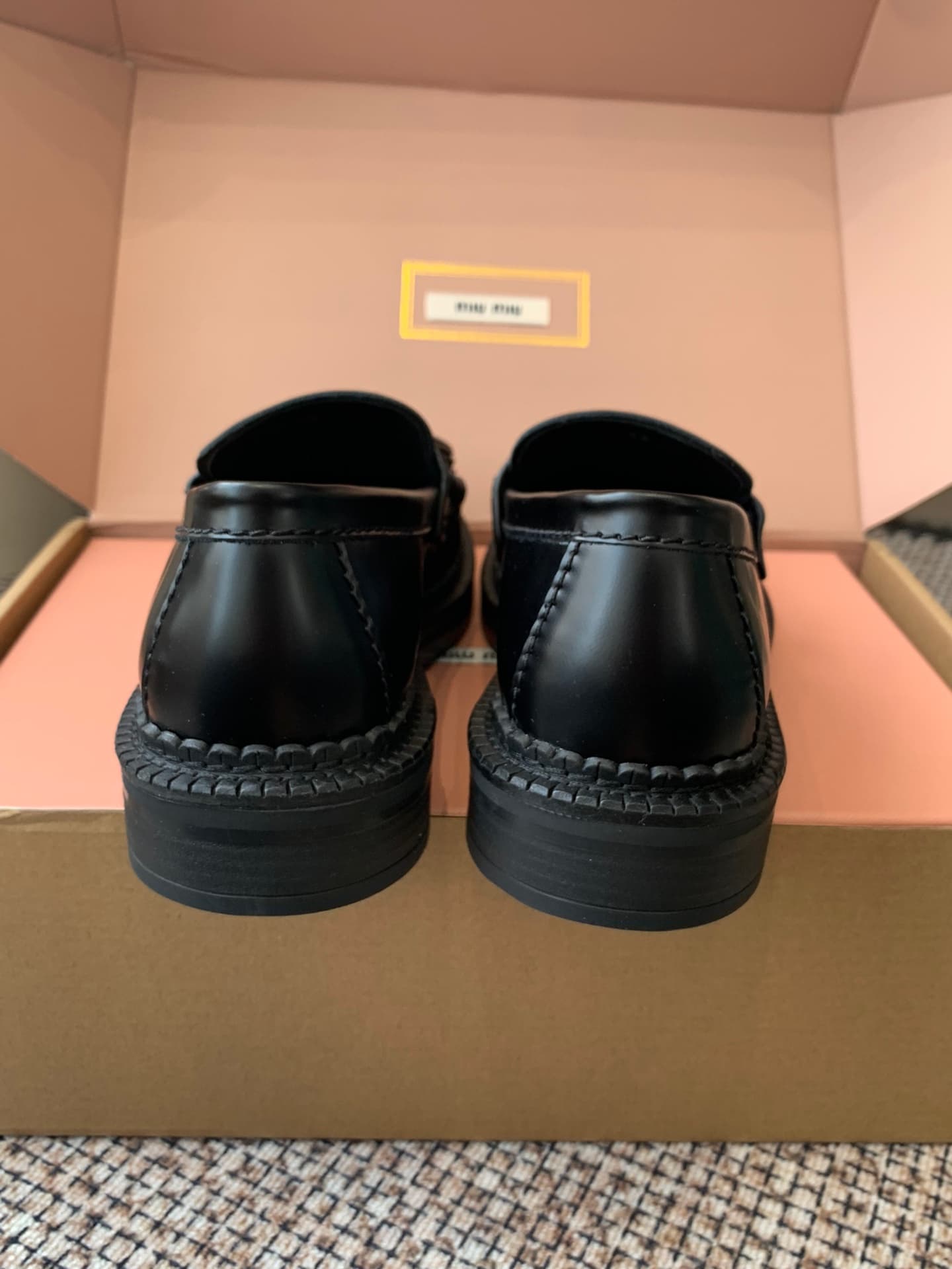 Miu Miu Tassel Loafers In Polished Leather Women