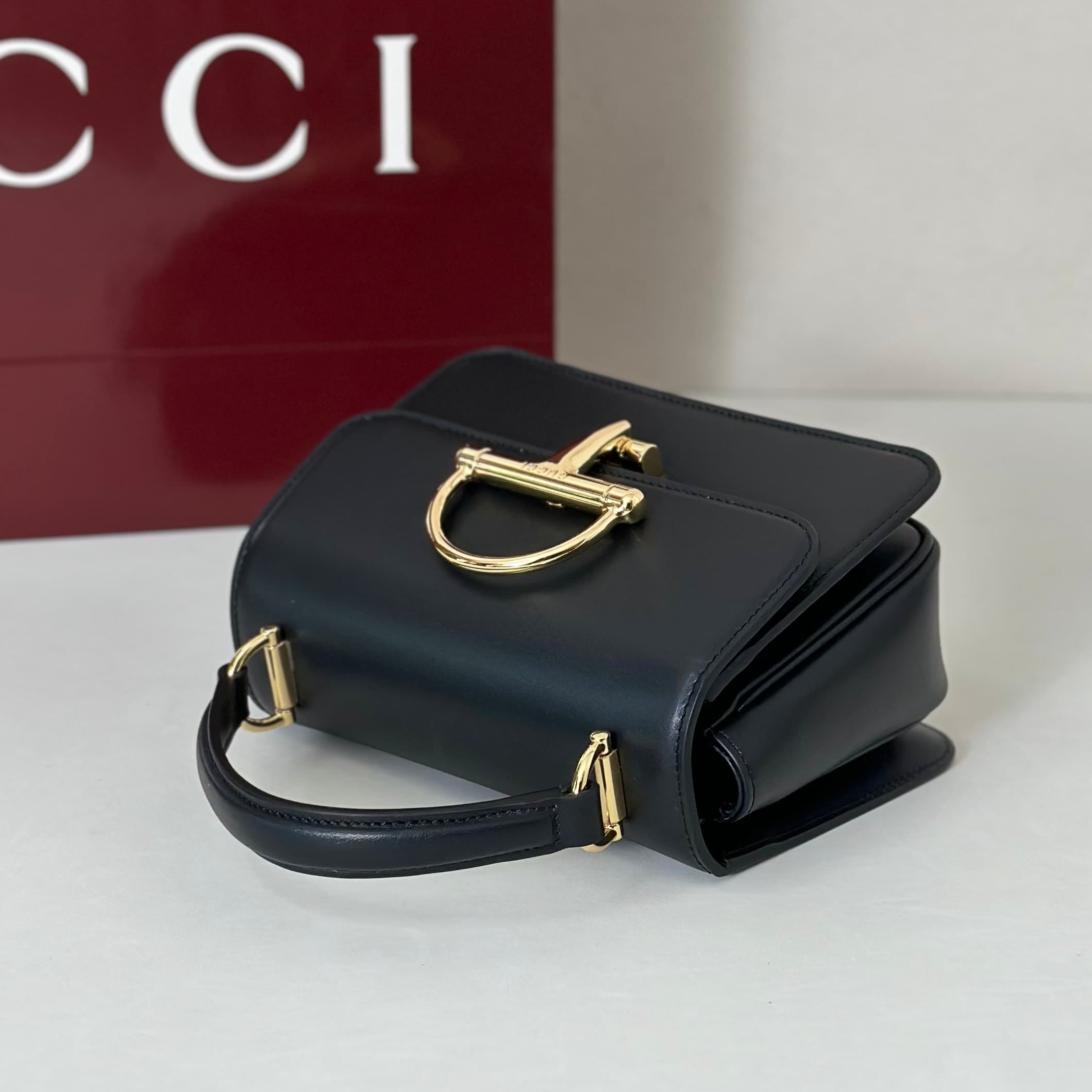 Gucci Siena small top handle bag 855536 Black High