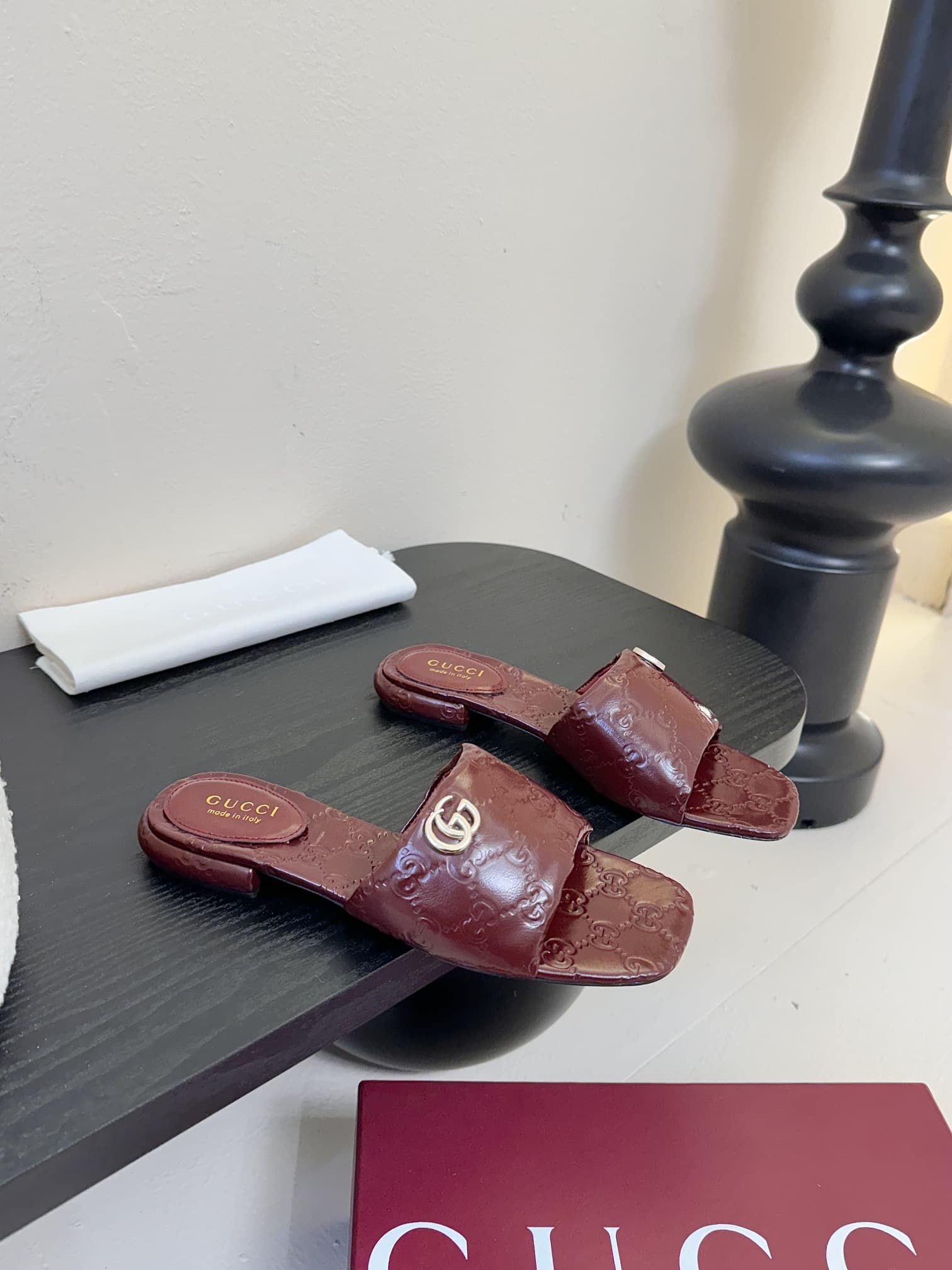 Gucci slide sandal with Double G Shoes Women