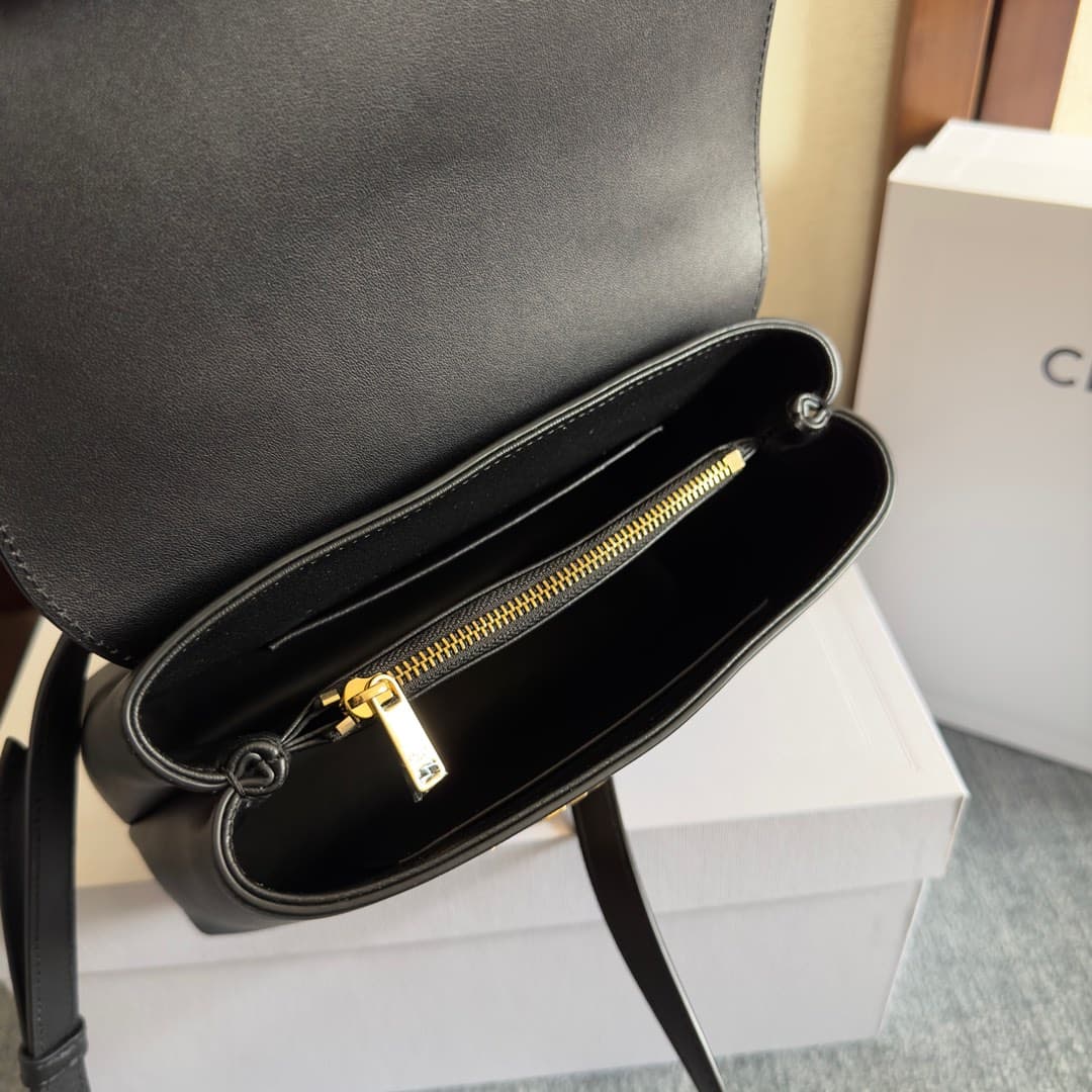 Celine Mini Nino bag in Black Supple Calfskin High