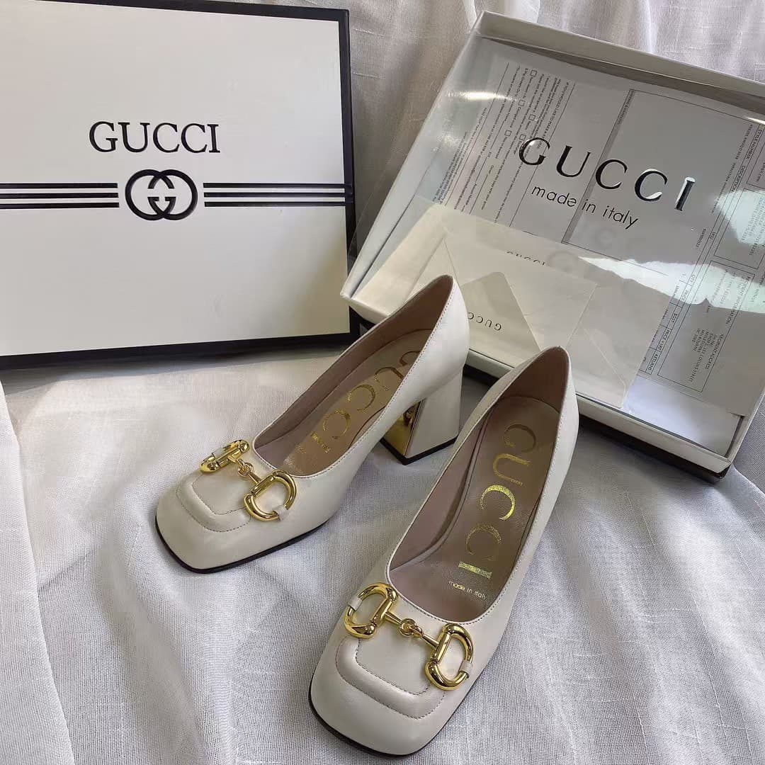 Gucci Horsebit leather pumps shoes Women