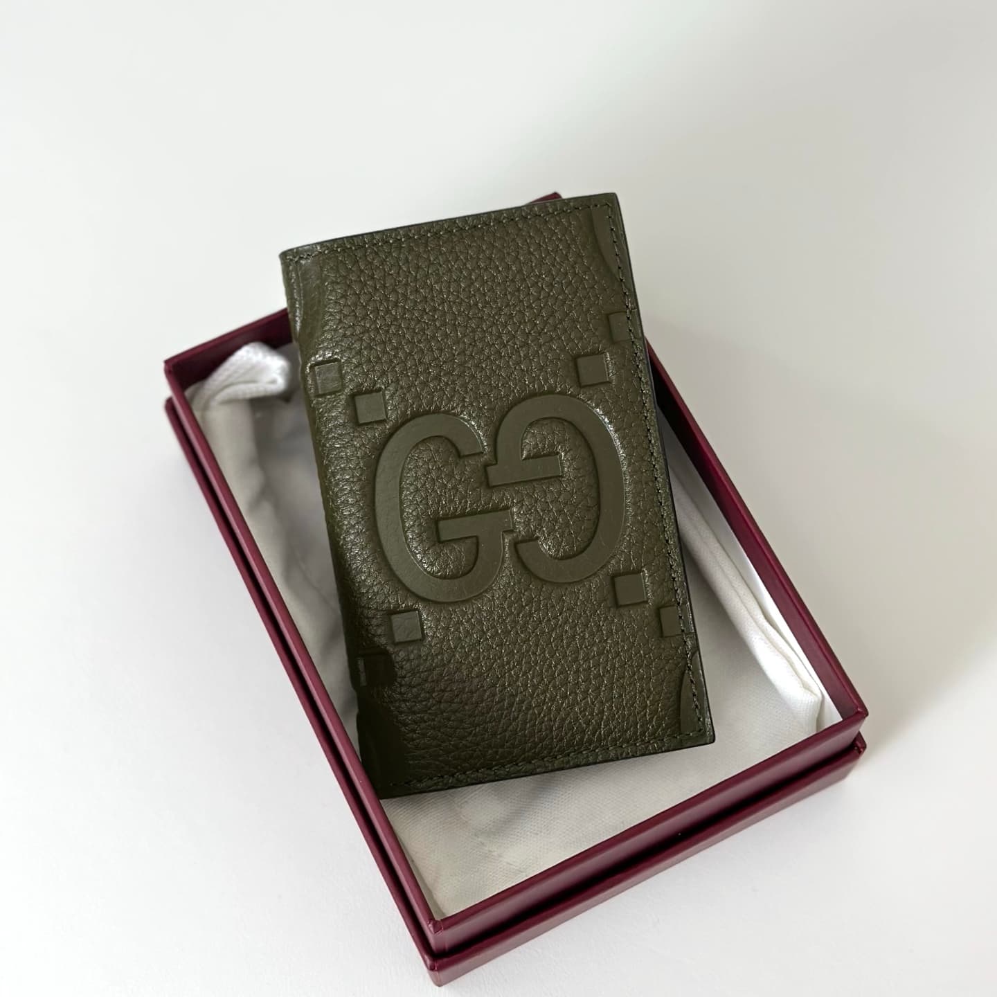 Gucci GG Jumbo long card case Deep Green 739478 High