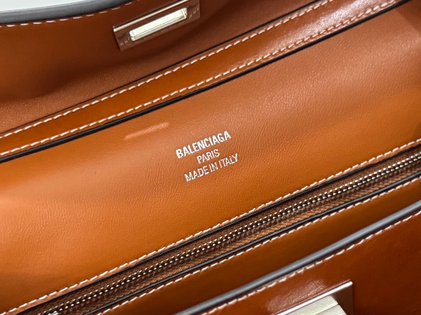 Balenciaga Rodeo Small Bag in Tan Leather With Silver-Tone Metal TOP