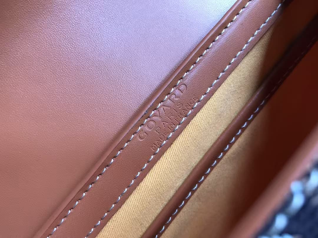 Saïgon Structuré Mini Bag Goyardine Canvas & Cervon Calfskin Black & Tan High