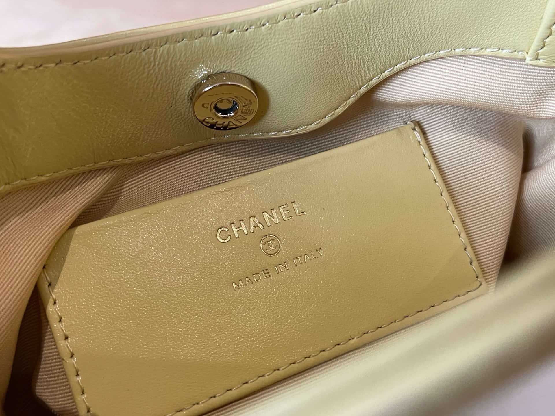 Chanel 31 Mini BAG Calfskin & Gold-Tone Metal AP3656 Light Yellow A