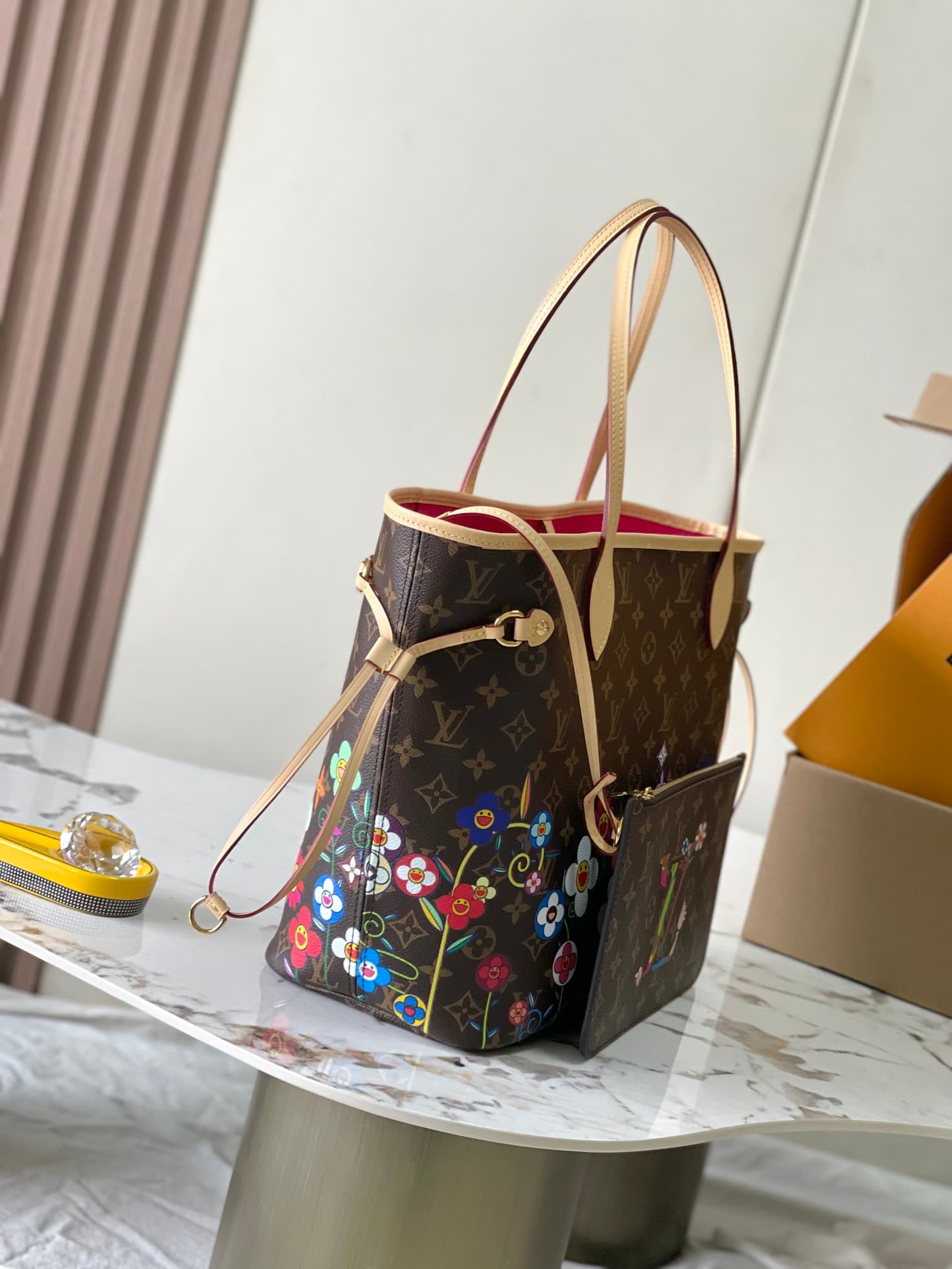 Louis Vuitton x Murakami Neverfull MM Monogram coated canvas M13271 Top