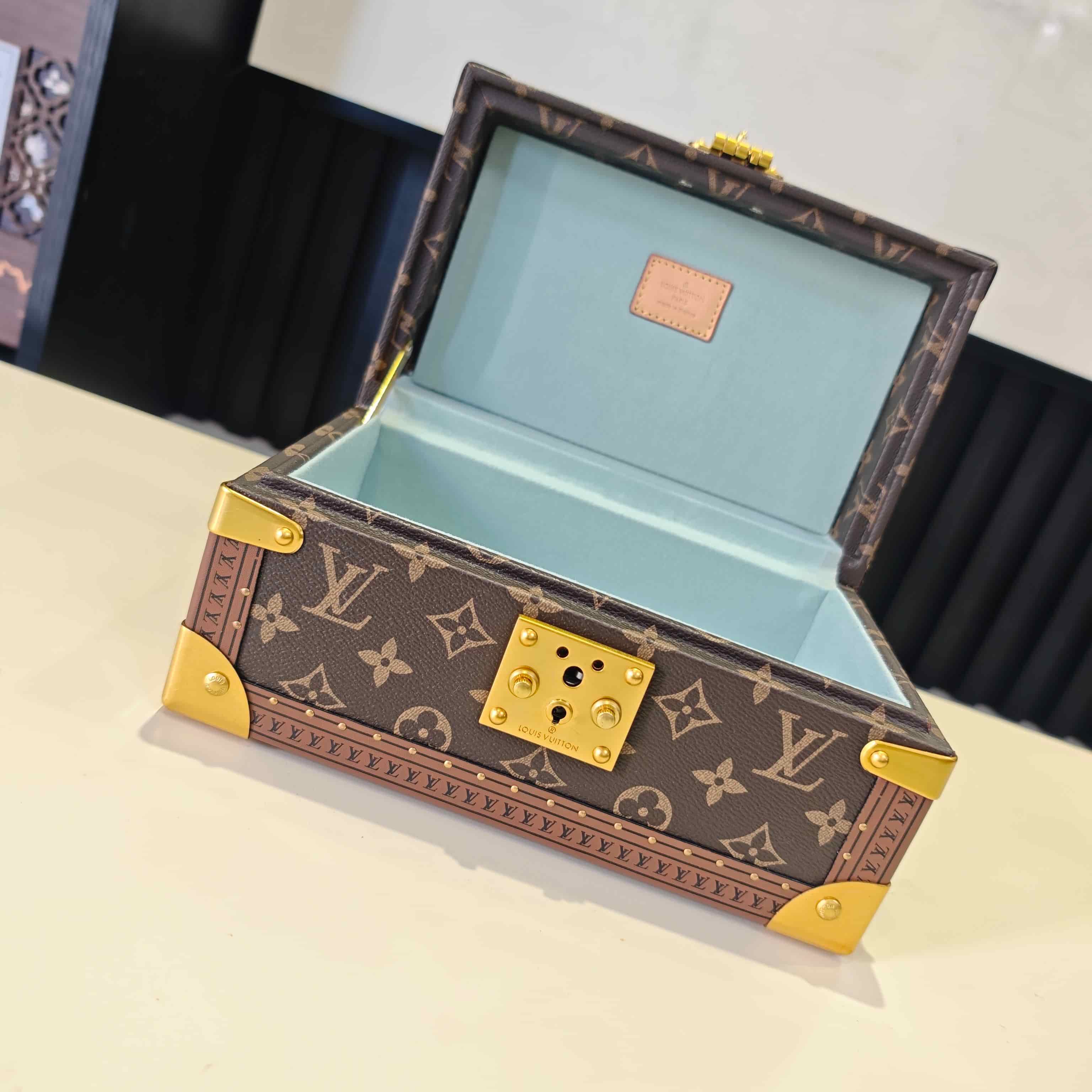 Louis Vuitton Coffret Trésor 24 Monogram canvas Lagoon Blue M10130 High