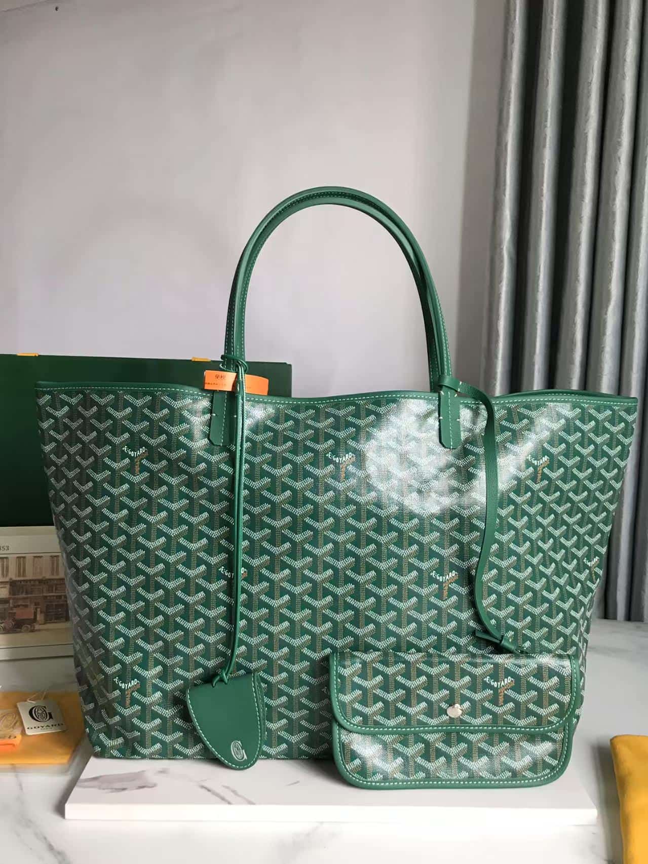 Saint Louis GM Bag Goyardine Canvas & Chevroches Calfskin High