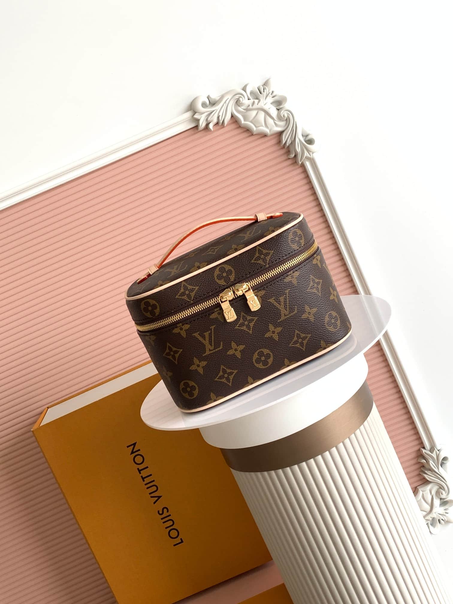Louis Vuitton Nice Mini vanity Monogram coated canvas M44495 High