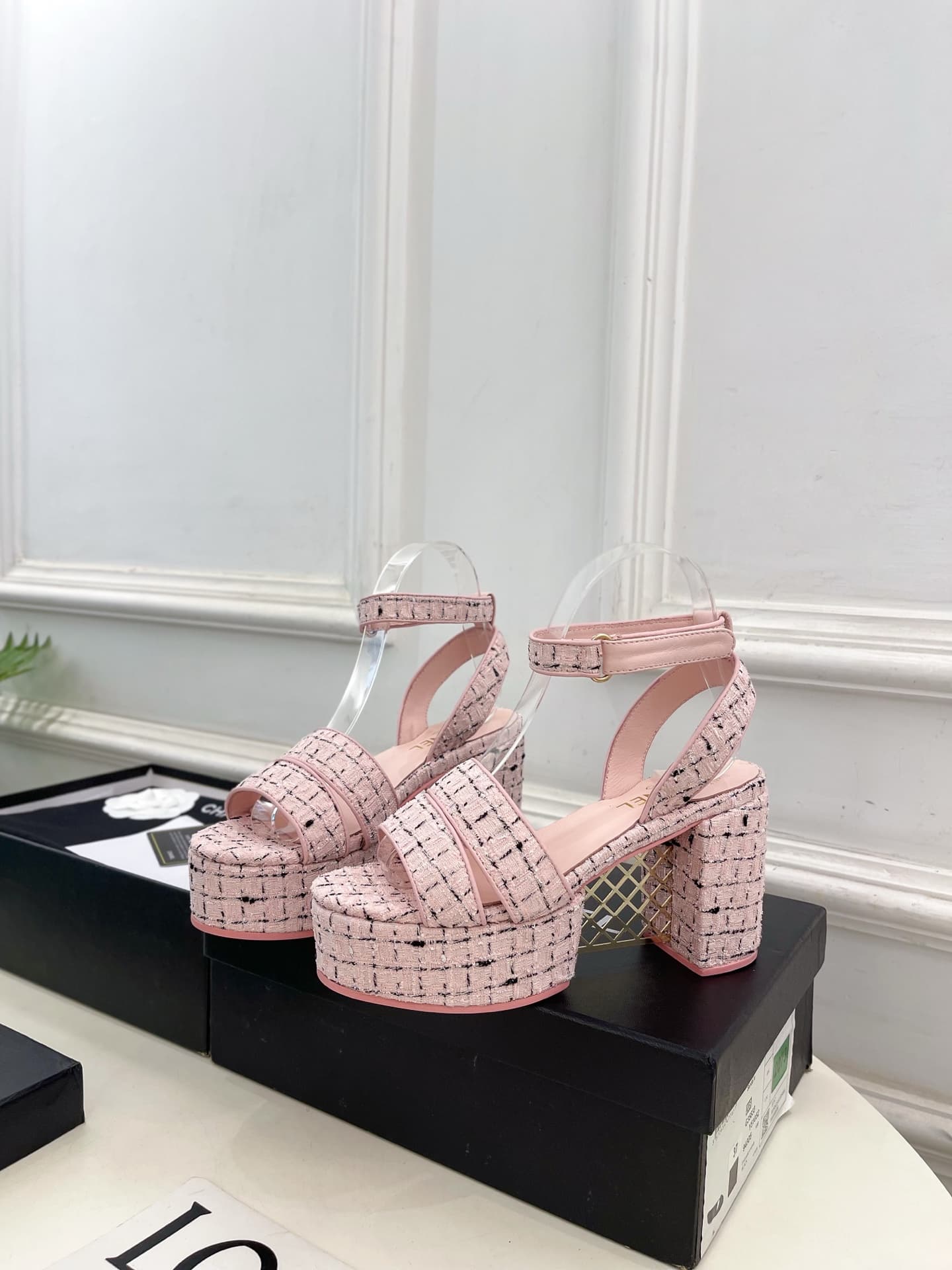 Chanel platform sandals women