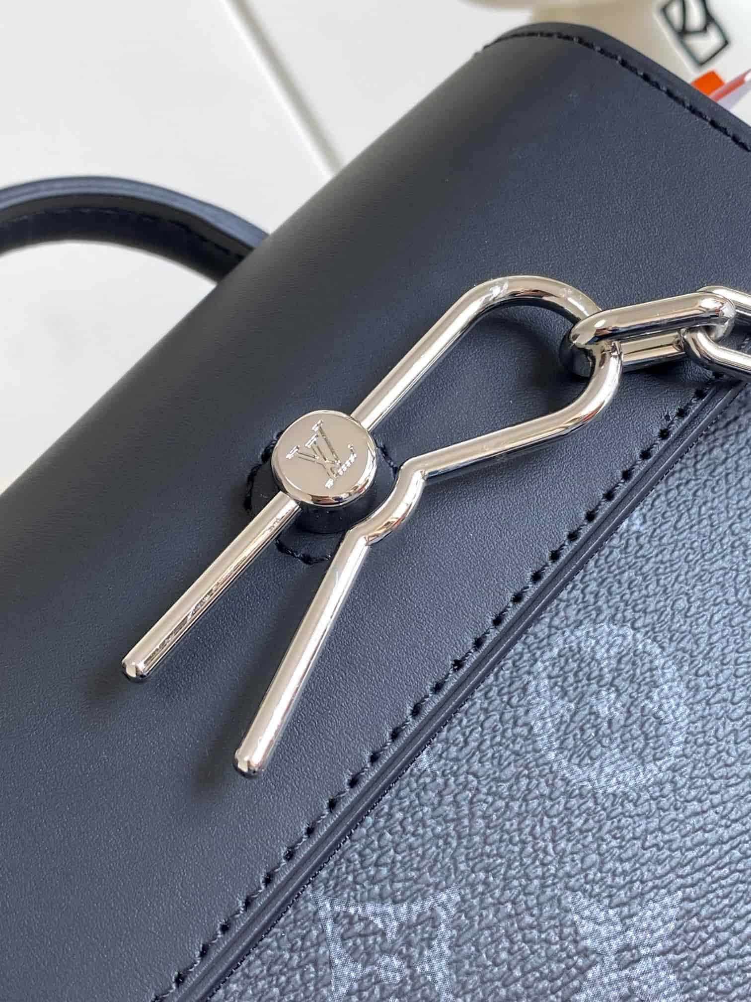 Louis Vuitton Nano Steamer Monogram Eclipse M82774 High