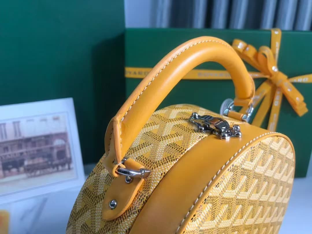 The Alto Hatbox Trunk Bag Goyardine Canvas & Cervon Calfskin High