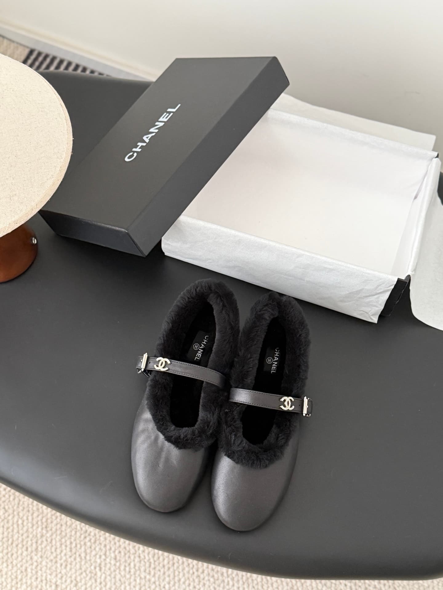 Chanel Mary Janes Ballet Flats Shoes Women
