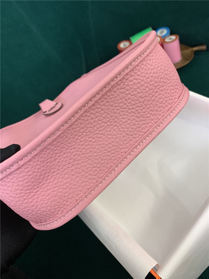 Hermes Evelyne III TPM Mini Bag Calfskin In Pink High