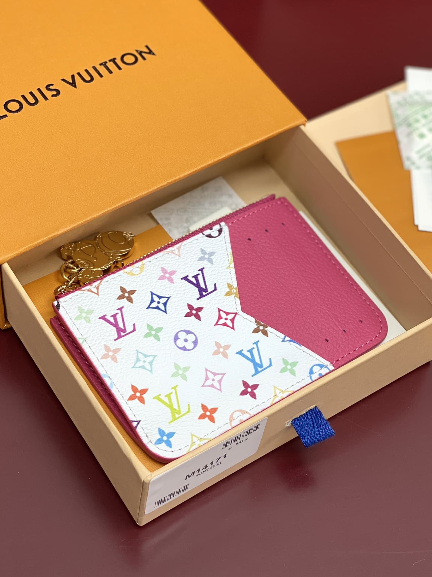 Louis Vuitton x Murakami Romy Card Holder Monogram Empreinte Leather M14155 High