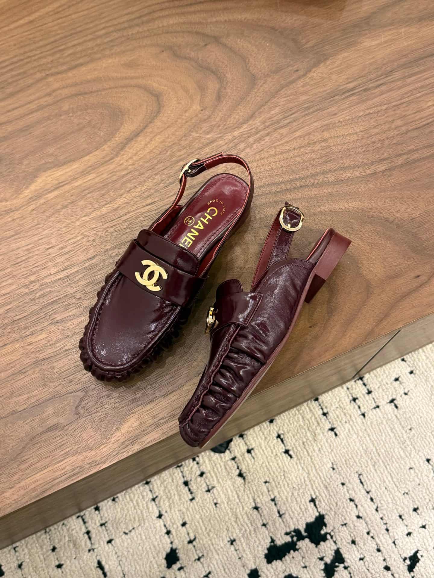 Chanel Slingback Loafer Shoes Women