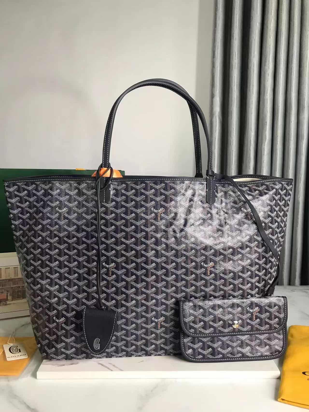 Saint Louis GM Bag Goyardine Canvas & Chevroches Calfskin High
