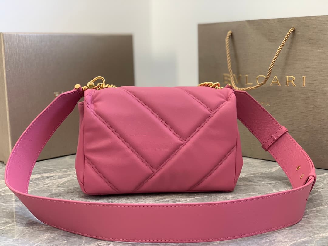 BVLGARI Serpenti Cabochon Small Cross-body Bag Plum Red High