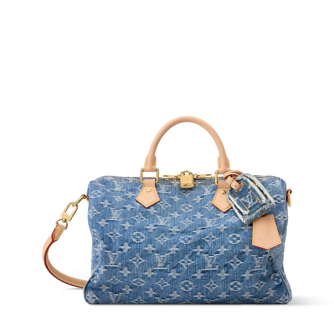 Louis Vuitton Speedy Soft 30 Blue Denim M14430 TOP