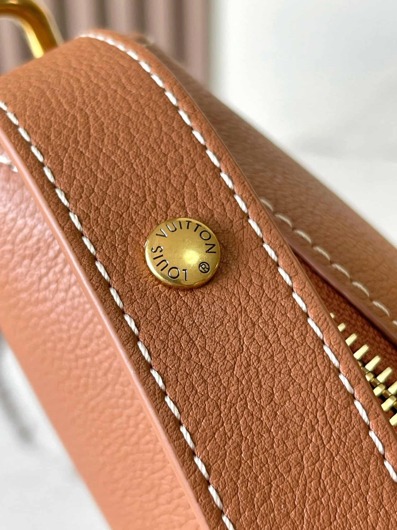 Louis Vuitton Low Key Cookie MM Cognac Calf leather M14642 TOP