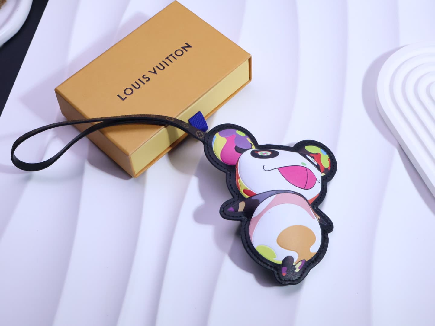 LV x Murakami Superflat Panda Bag Charm M02440
