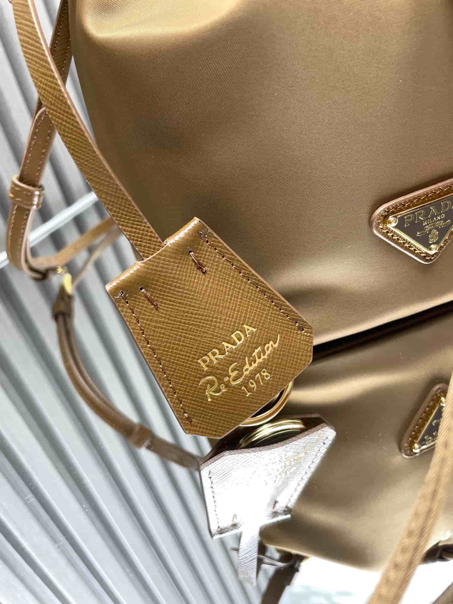 Prada Re-Edition 1978 Re-Nylon mini-bag 1BE067 Camel High