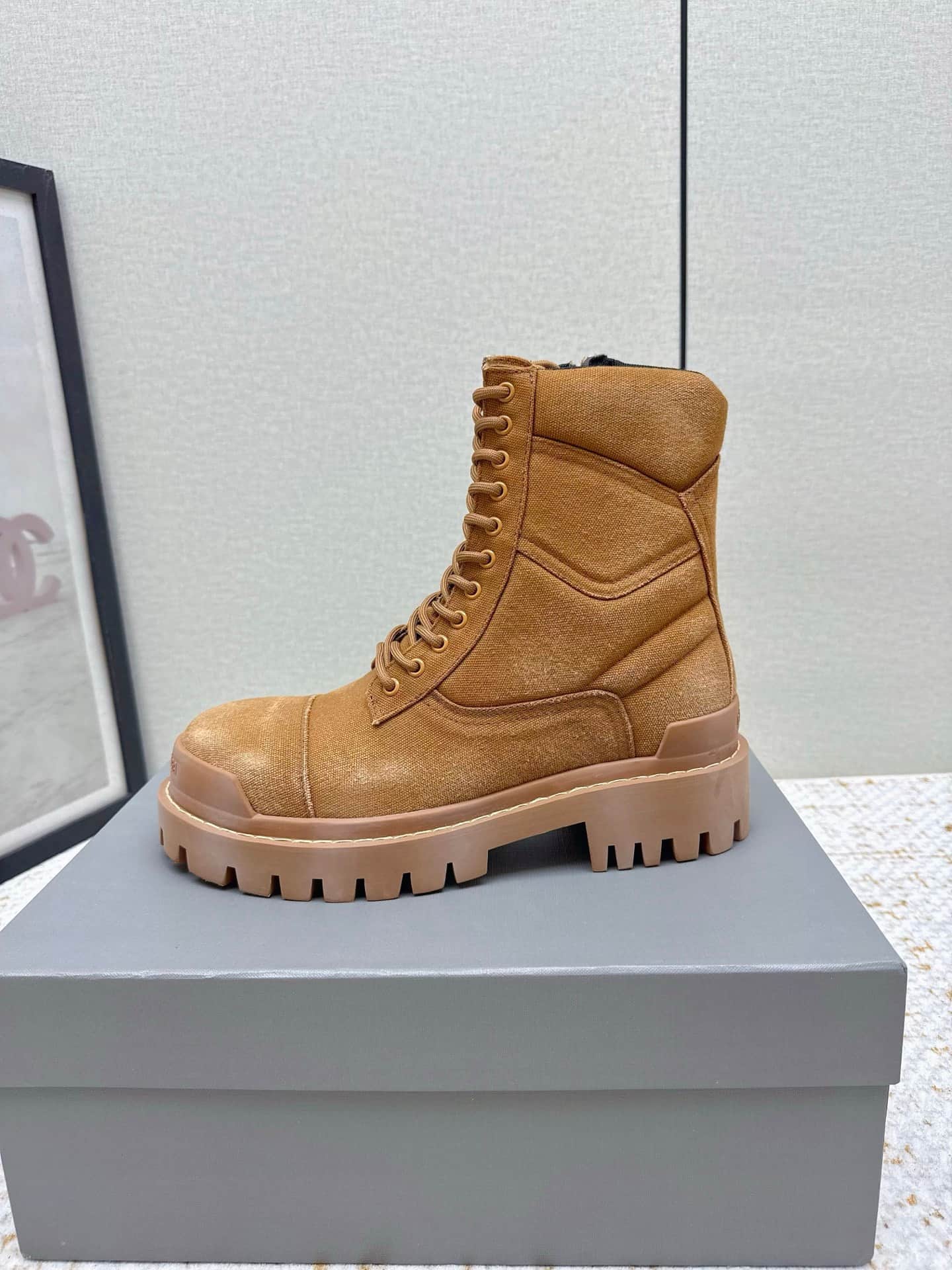 Balenciaga Combat Strike Boots Shoes Men