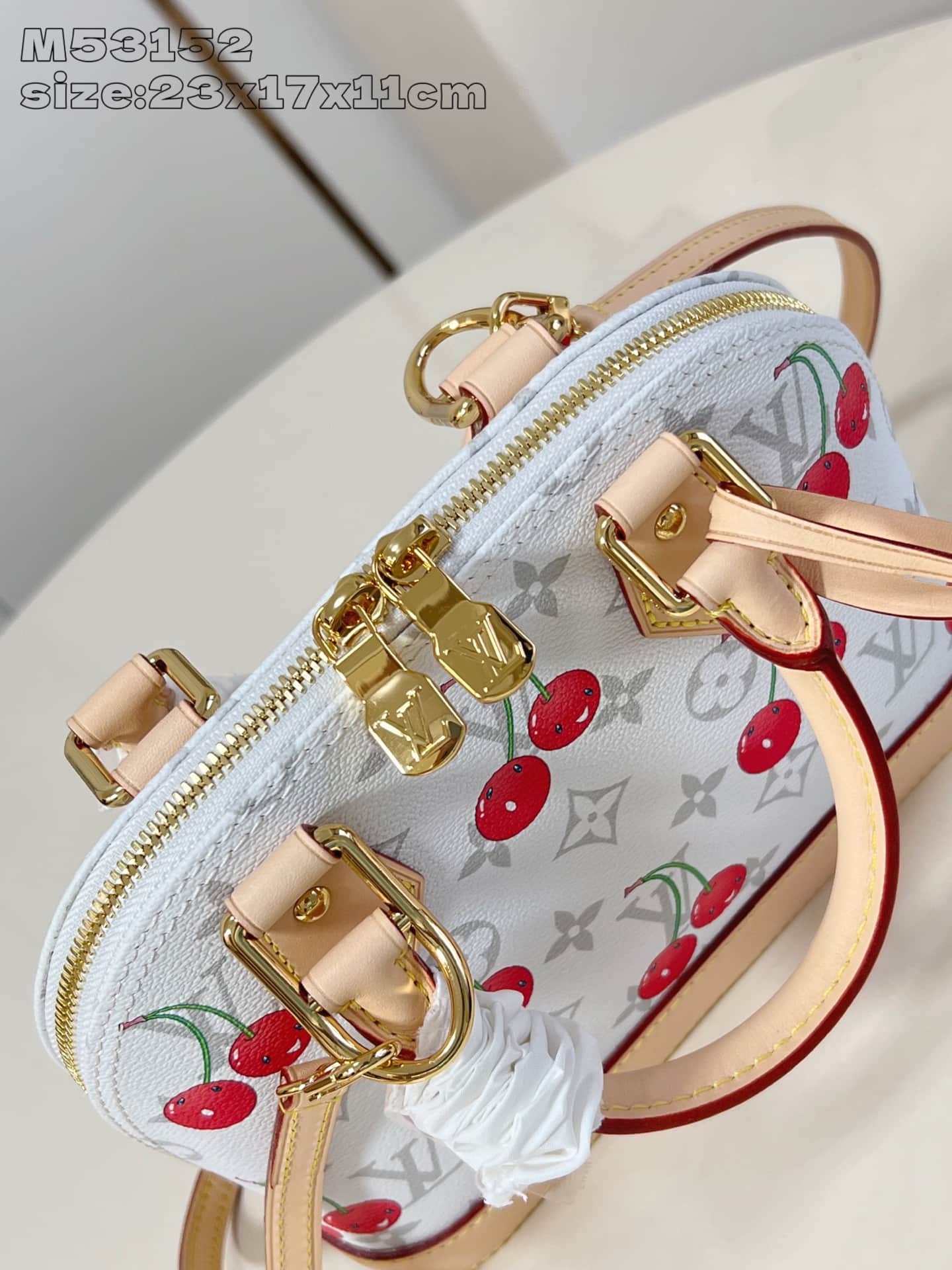 Louis Vuitton x Murakami Alma BB Monogram cherry coated canvas M14234 High