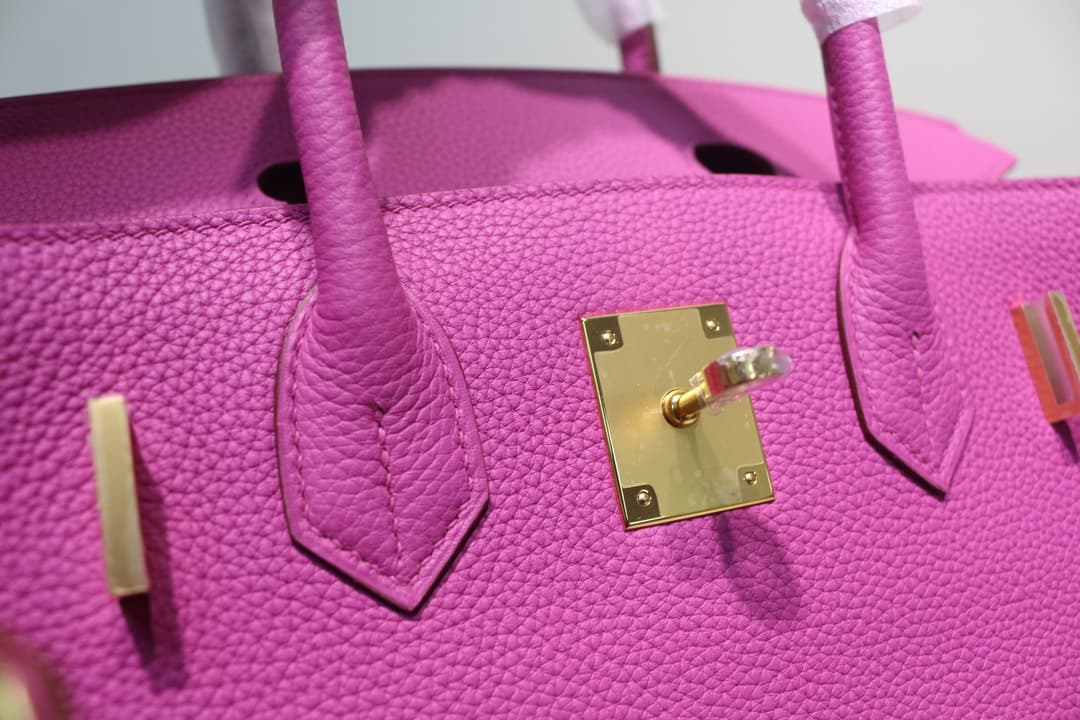 Hermes Birkin 25/30/35cm Bag Togo Leather In Magnolia WAX High