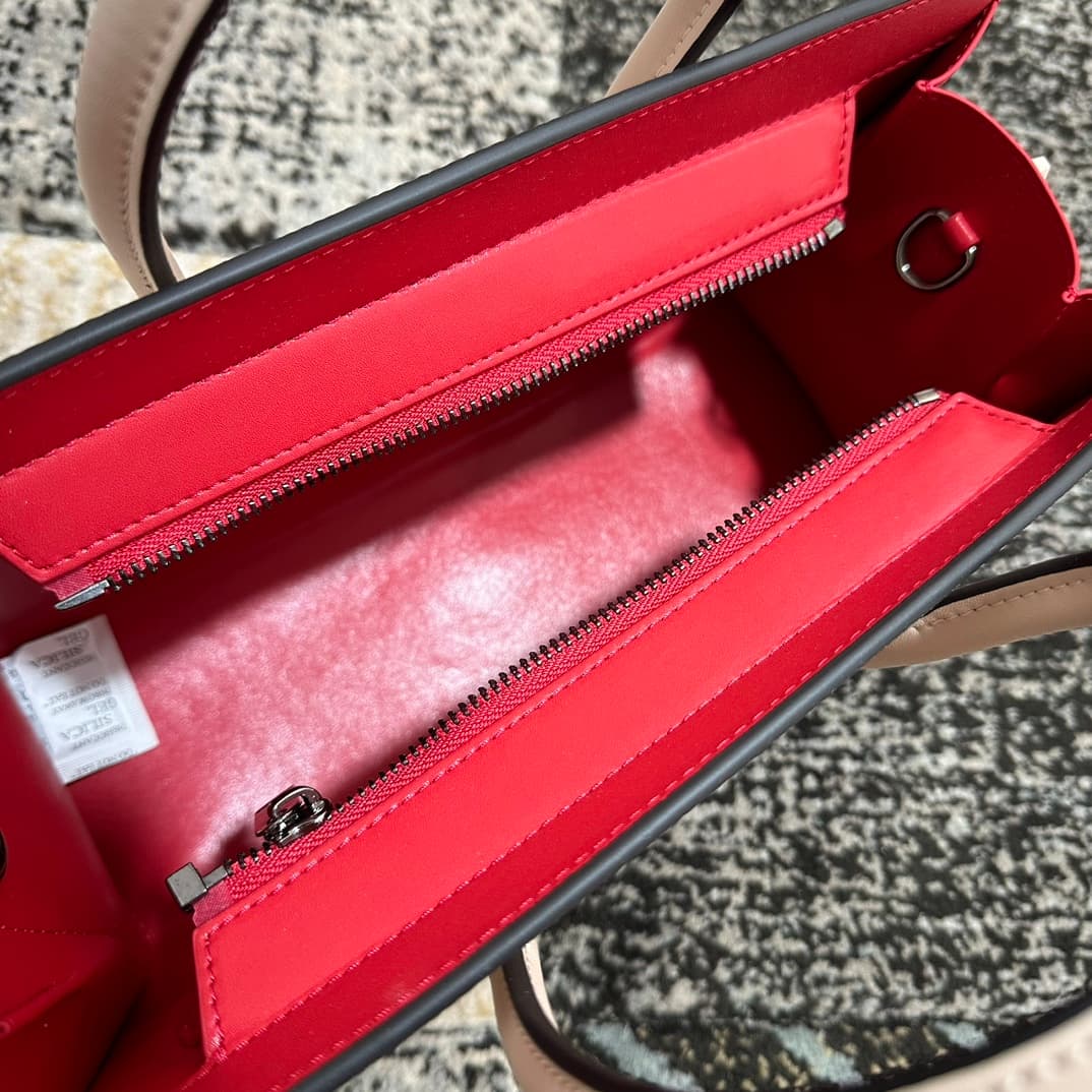 Christian Louboutin Paloma leather tote bag in white with spikes &studs High