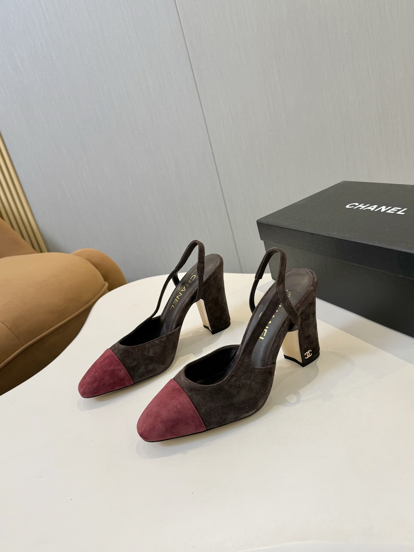 Chanel Slingback Pumps High Women