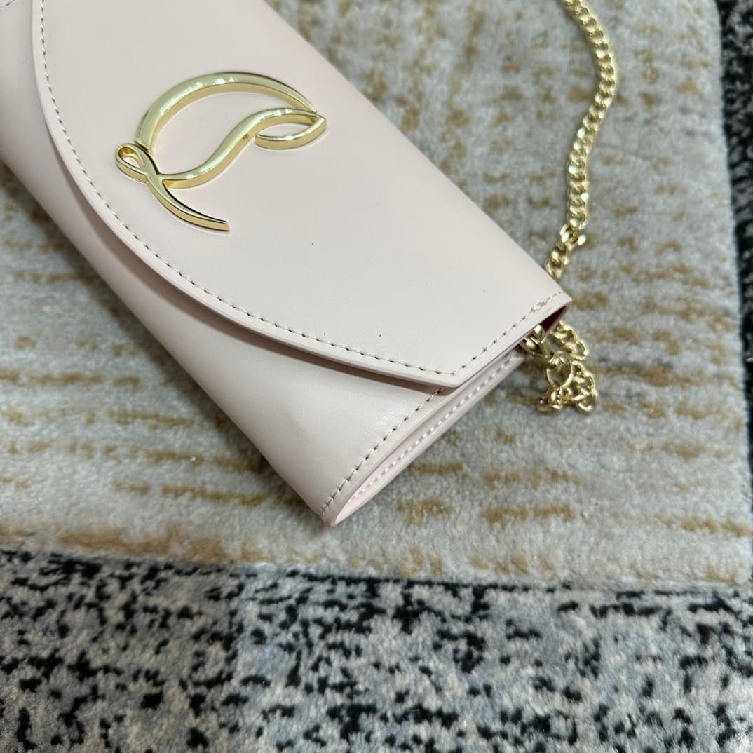 Christian Louboutin Loubi54 leather shoulder bag in cream High
