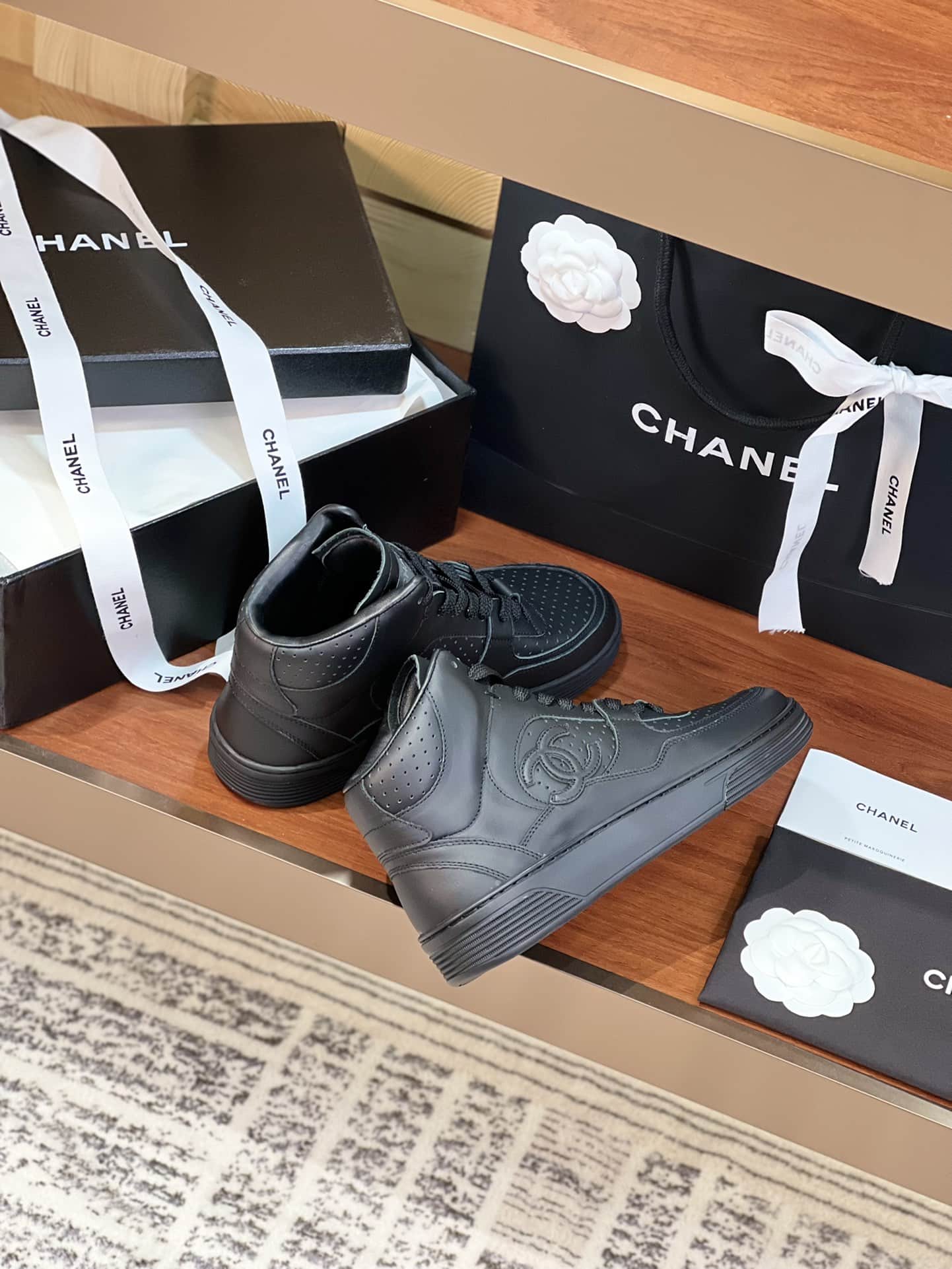 Chanel High Top Sneaker Shoes Women