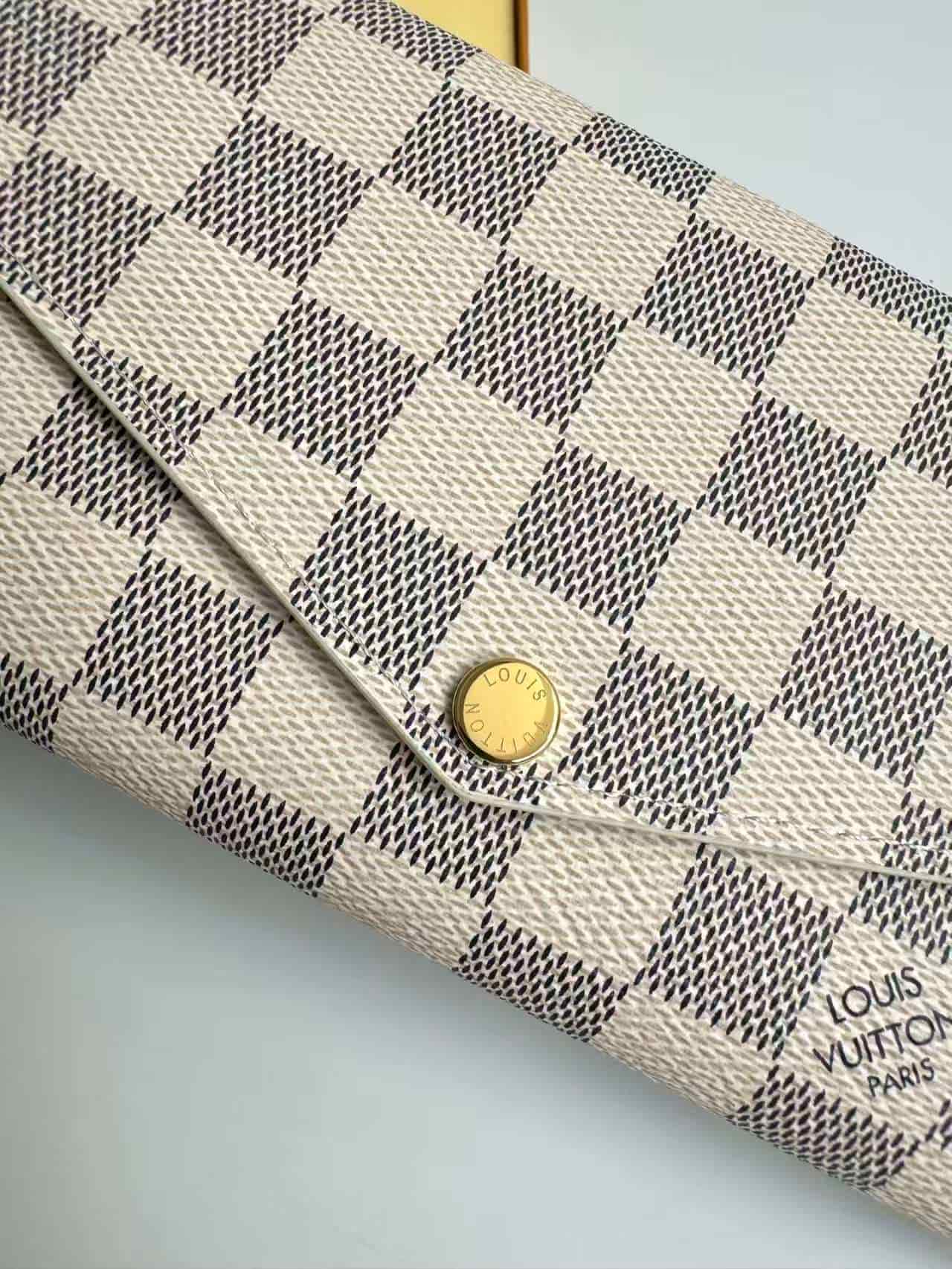 Louis Vuitton SARAH WALLET Damier Azur High