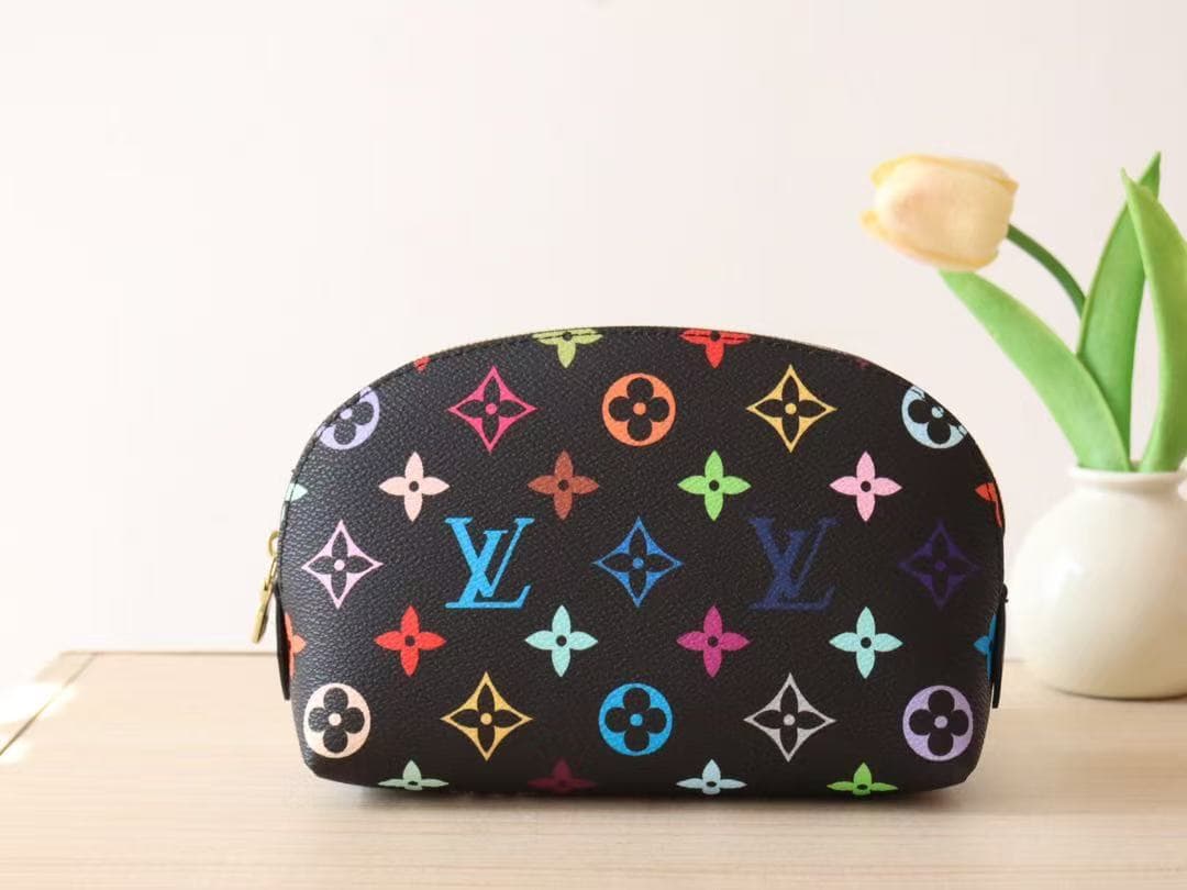 Louis Vuitton COSMETIC POUCH PM x Murakami M13744 Black High