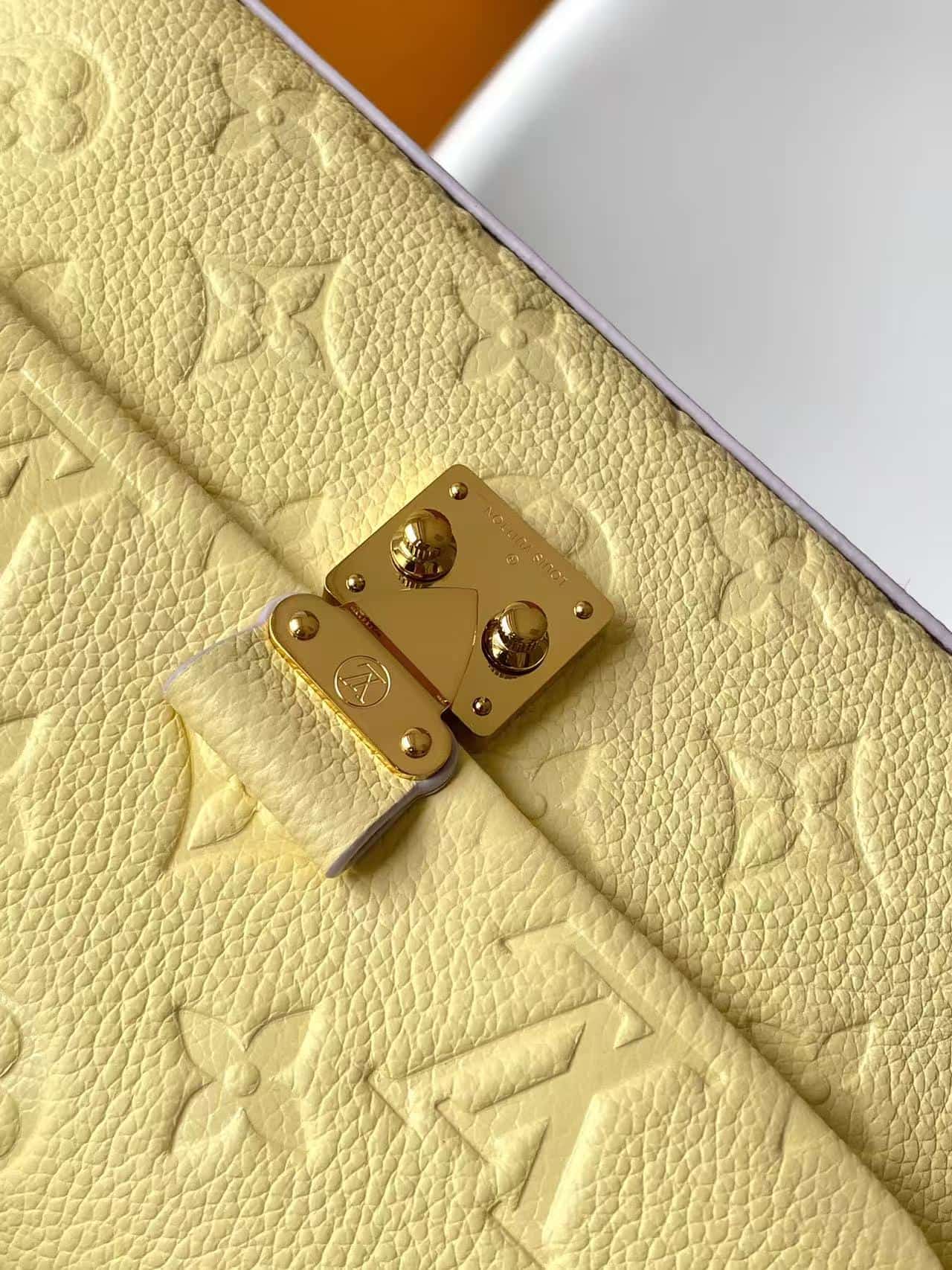 Louis Vuitton Nano Madeleine Banana Monogram Empreinte Leather M29378 High