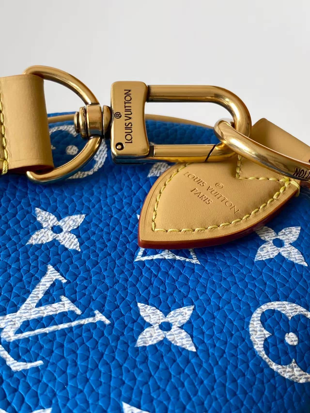Louis Vuitton Speedy P9 Bandoulière 20 Blue Calfskin leather M28185 High