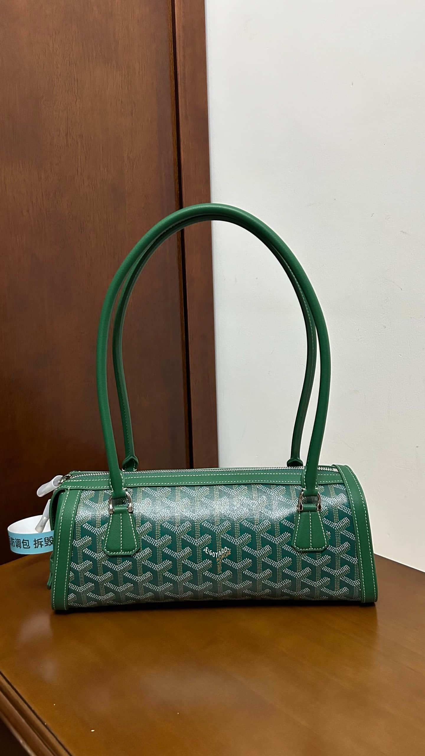 Goyard Bonbonnière Green Goyardine Coated Canvas High