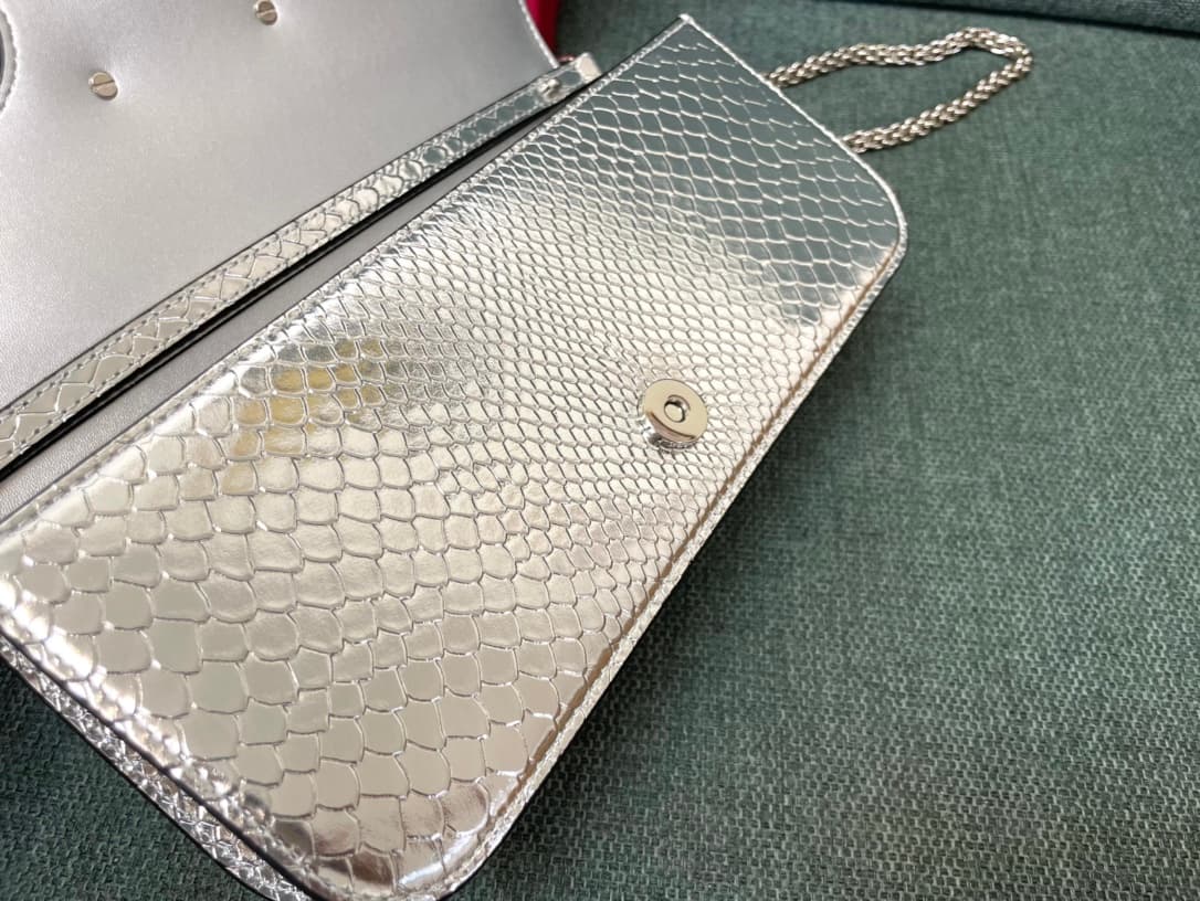 Valentino Garavani MINILOC small shoulder bag 1133S Calfskin Silver High