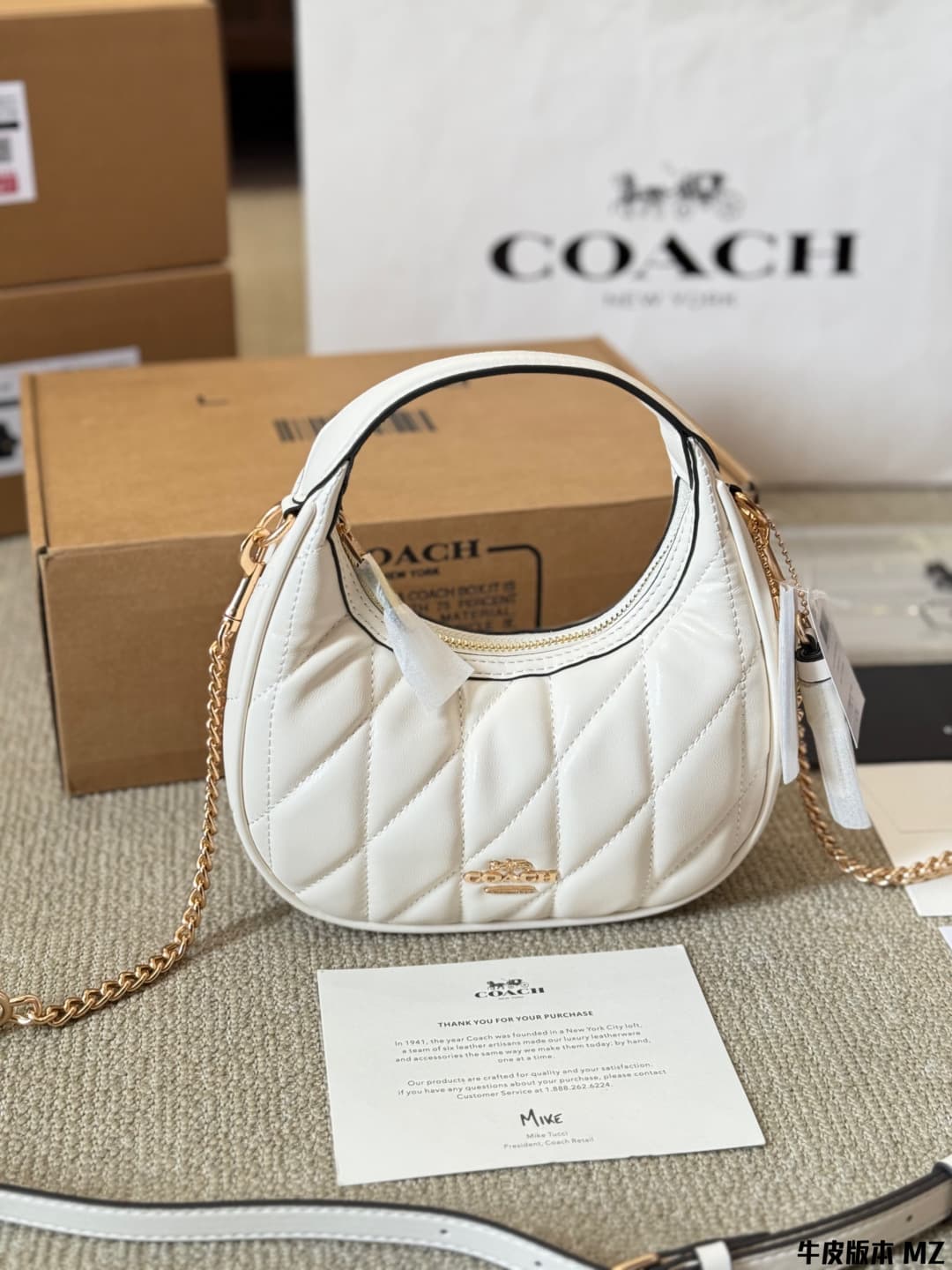 Coach Carmen Mini Crossbody Bag With Quilting