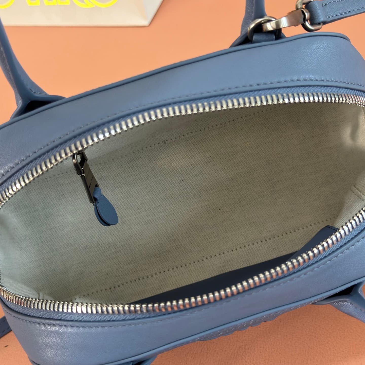 Miu Miu Vivant nappa leather bag Dark Blue 5BB200  TOP