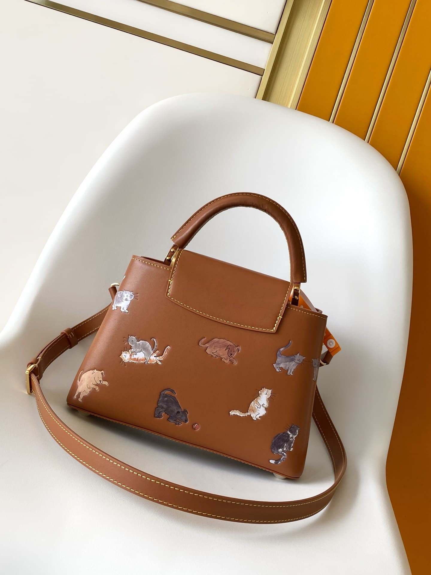 Louis Vuitton Capucines BB Tan Calfskin leather M25874 TOP