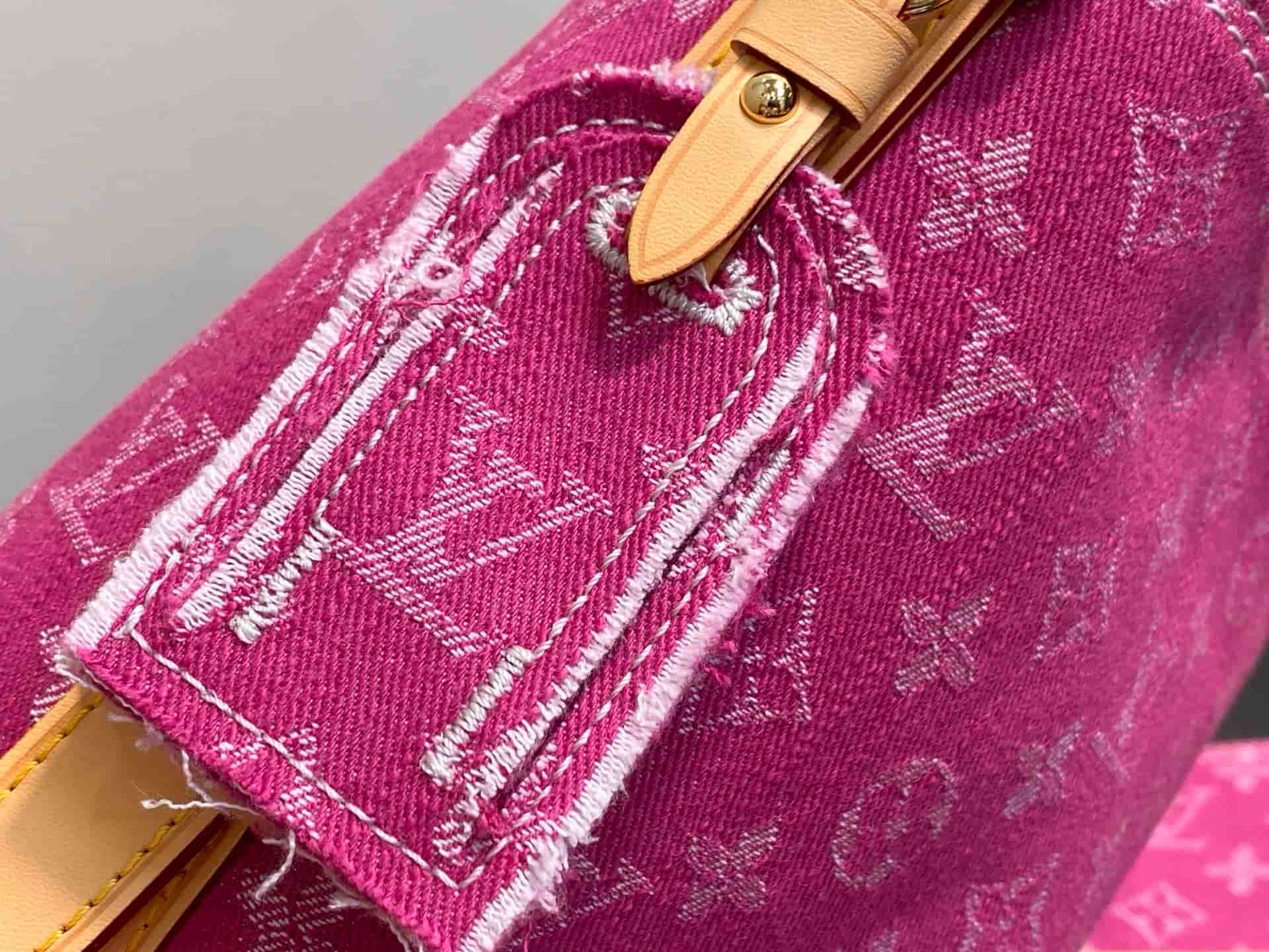 Louis Vuitton All In BB Monogram Fuchsia Denim M27626 High