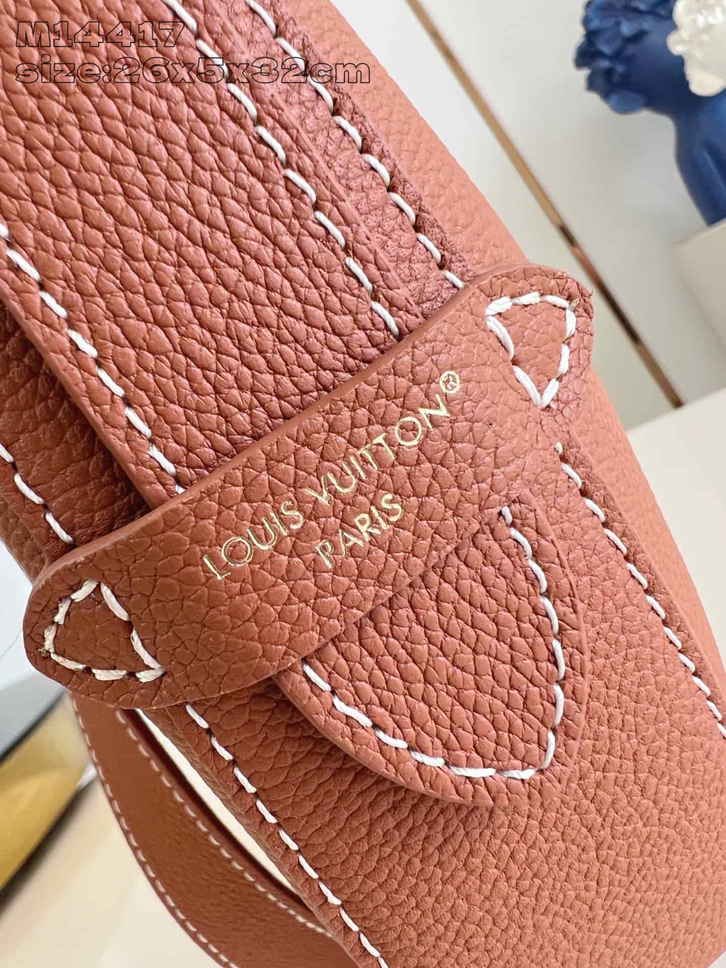 Louis Vuitton Low Key Cookie MM  Calf leather M14642 Cognac High