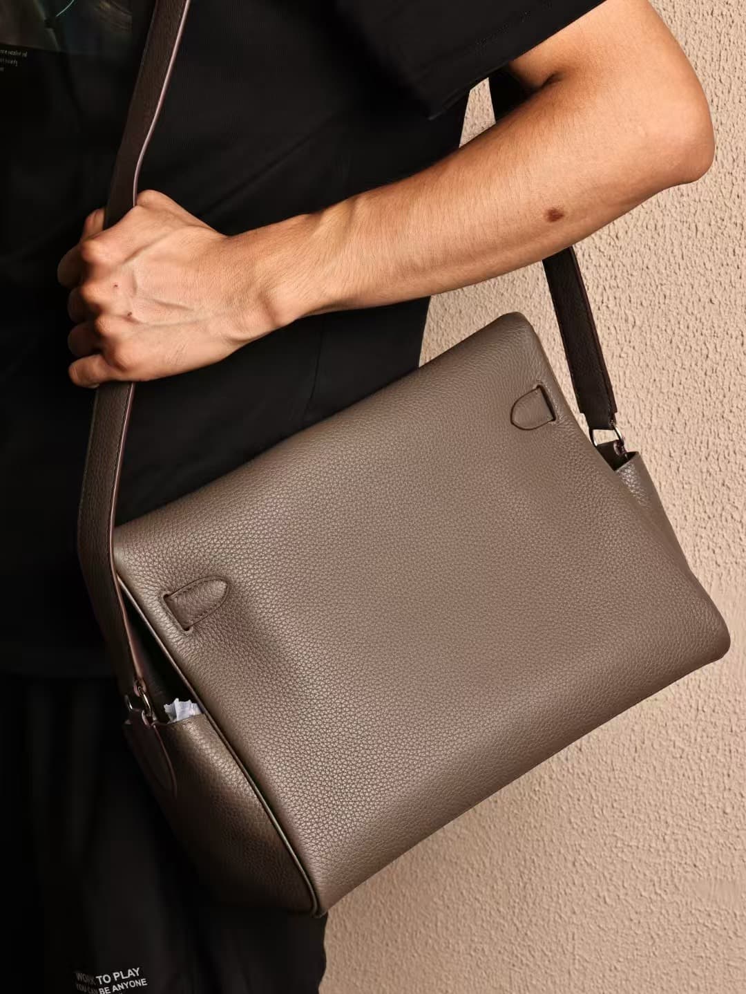 Hermes Kelly Messenger GM Togo Leather WAX Customizing Style