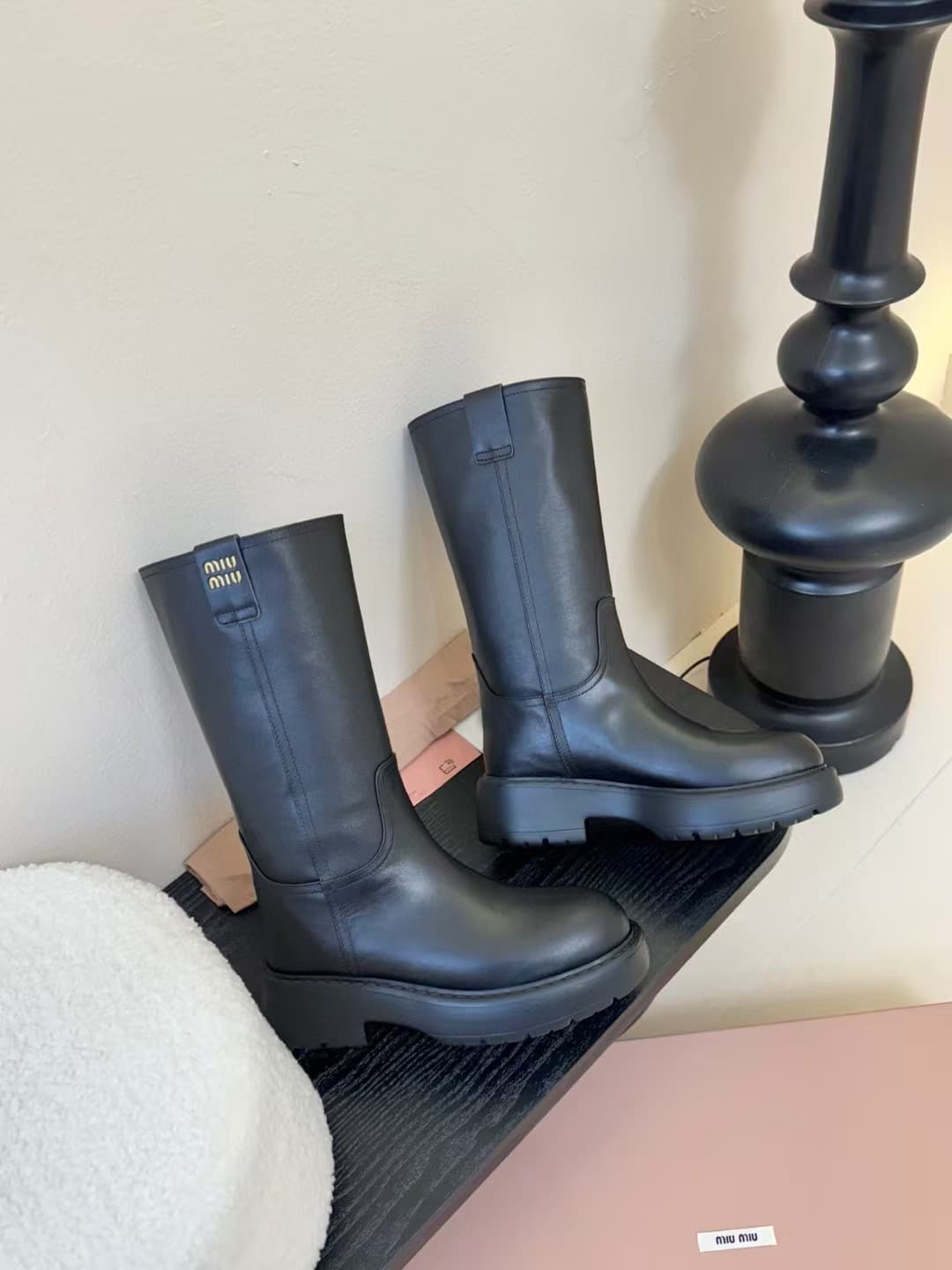 Miu Miu Women's Stivali Leather Boots