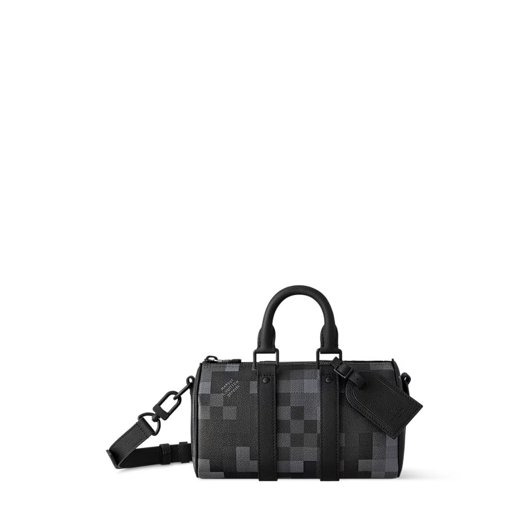 Louis Vuitton Keepall Bandoulière 25 Damoflage Black coated canvas M14919 TOP