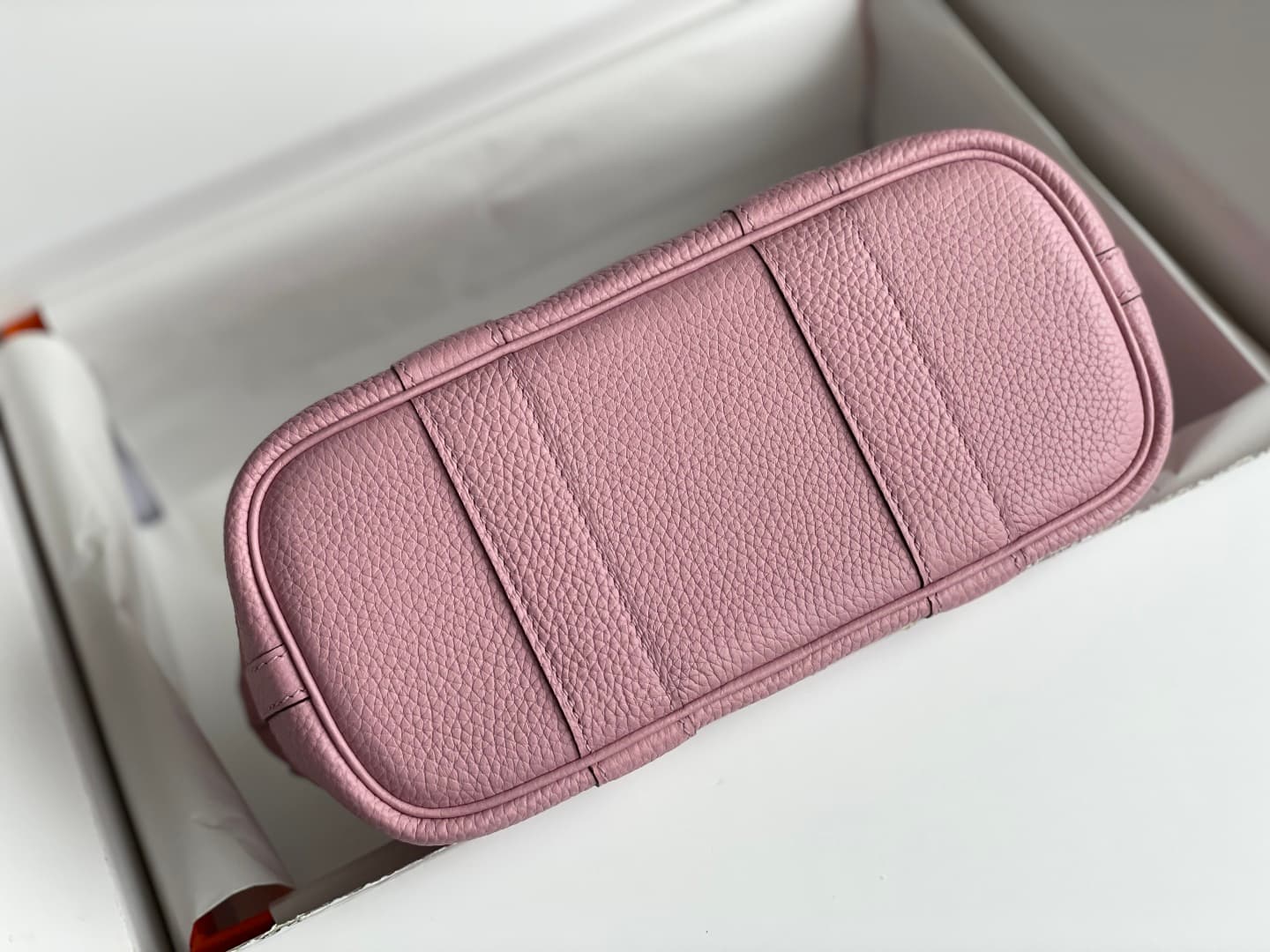 Hermes Garden Party 23 bag in Rose Saiura Togo Leather WAX High