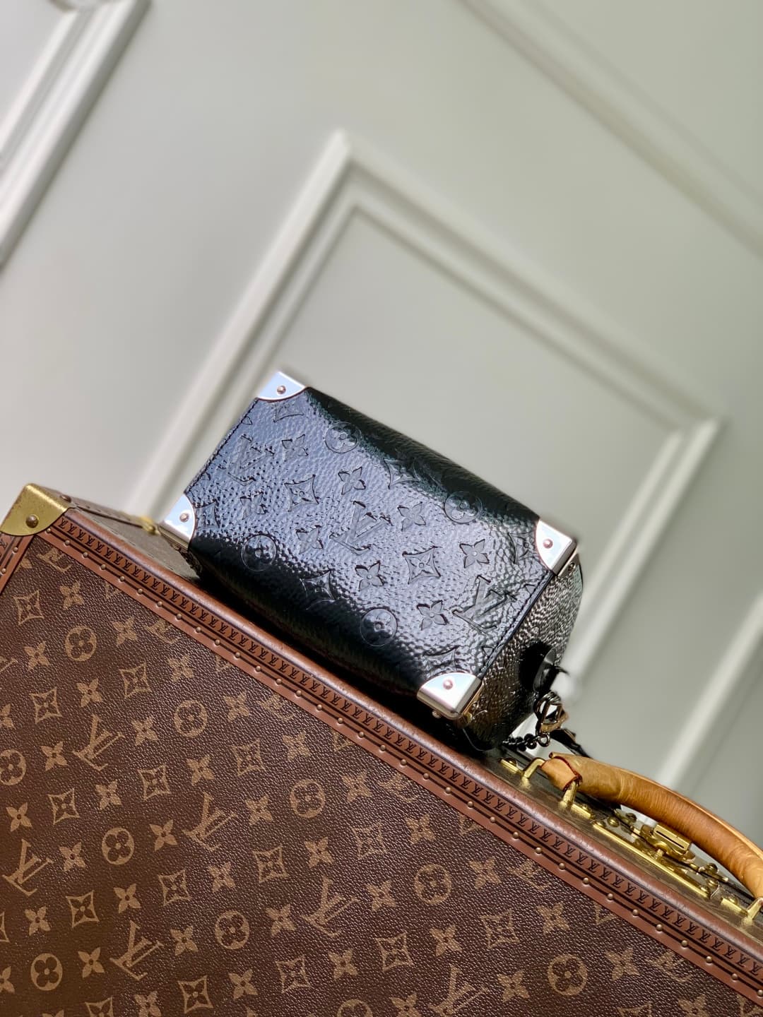 Louis Vuitton Speedy Trunk 20 in Monogram Saga M27921 High
